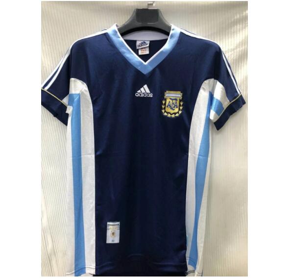 1998 Argentina Retro Away Kit Soccer Jersey